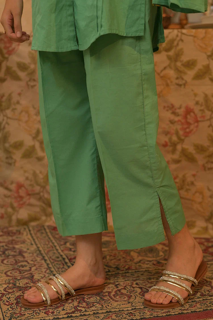 Picture of GAD-02796 | Green | Casual 3 Piece Suit | Cotton Dobby Self - Available at Raja Sahib