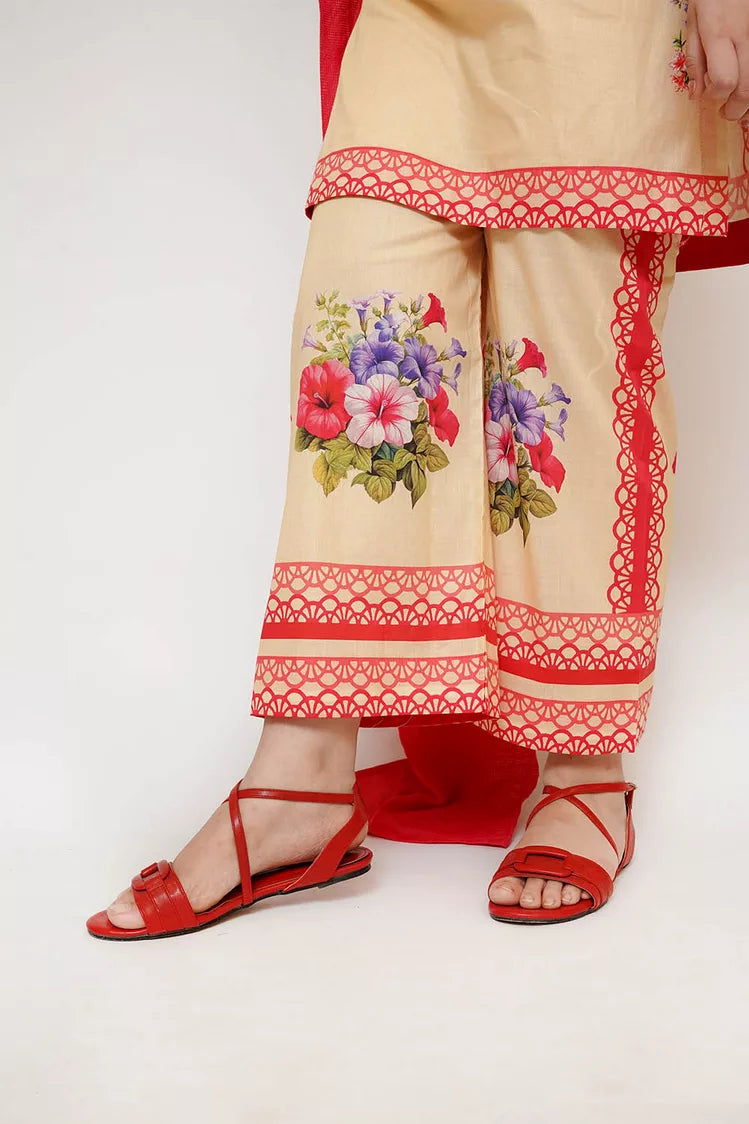 Picture of Senorita - Girls Eid Dress - Yellow & Multicolor - Casual 3 Piece Suit - GAD-03475 - Available at Raja Sahib