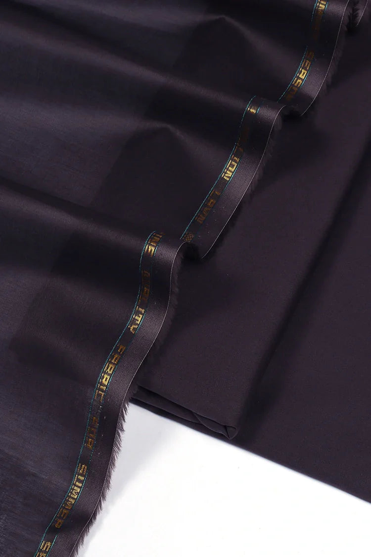 Picture of Fabrich - Cotton-Lawn Unstitched Kameez Shalwar - Eggplant - Available at Raja Sahib
