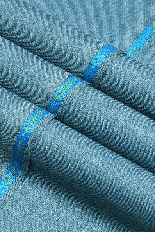 Fabrich - Men's Unstitch Poly-Wool Blend Kameez Shalwar Aero-Blue