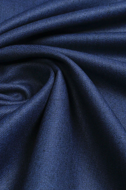 Fabrich - Men's Unstitch Poly-Wool Blend Kameez Shalwar - Denim