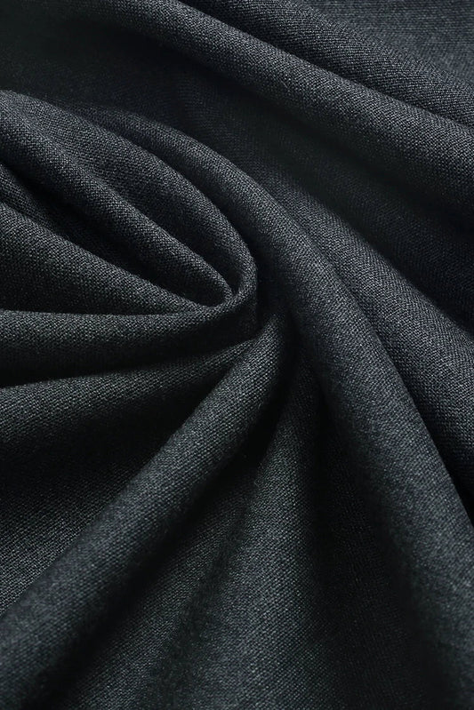 Fabrich - Men's Unstitch Textured Poly Blend Kameez Shalwar - Charcoal