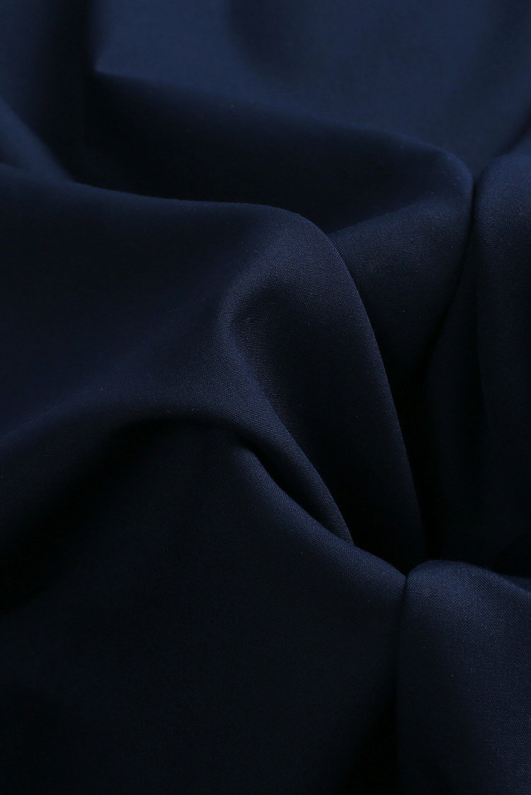 Picture of Fabrich - Men's Unstitch 5-Colors Cross-Stitch Embroidered Bann/Placket - Navy - Available at Raja Sahib
