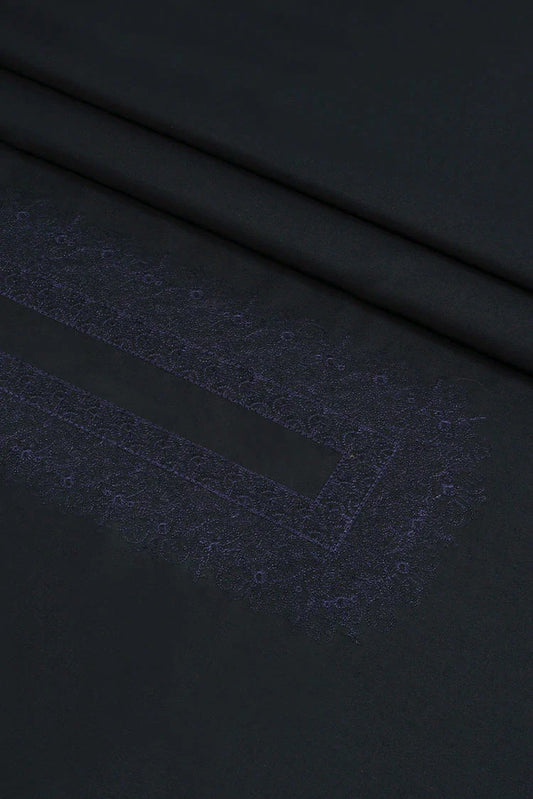Picture of Fabrich - Cotton Thread Embroidered Kameez Shalwar - Black - Available at Raja Sahib
