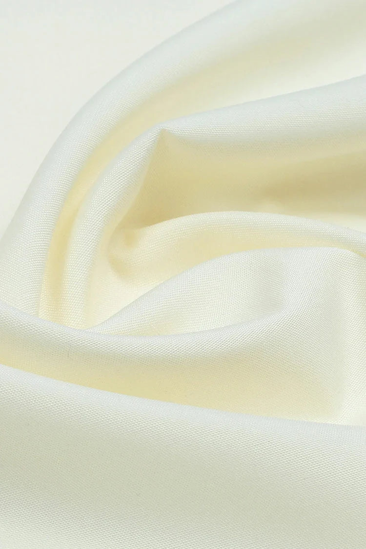 Picture of Fabrich - Men's Unstitch Self Thread Run-Stitch Embroidered Kameez Shalwar - Cream - Available at Raja Sahib