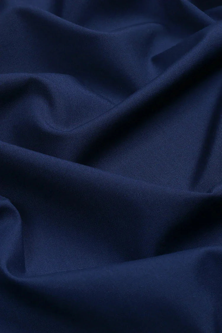 Picture of Fabrich - Men's Unstitch Tarkashi Effect Embroidered Kameez Shalwar - Navy - Available at Raja Sahib