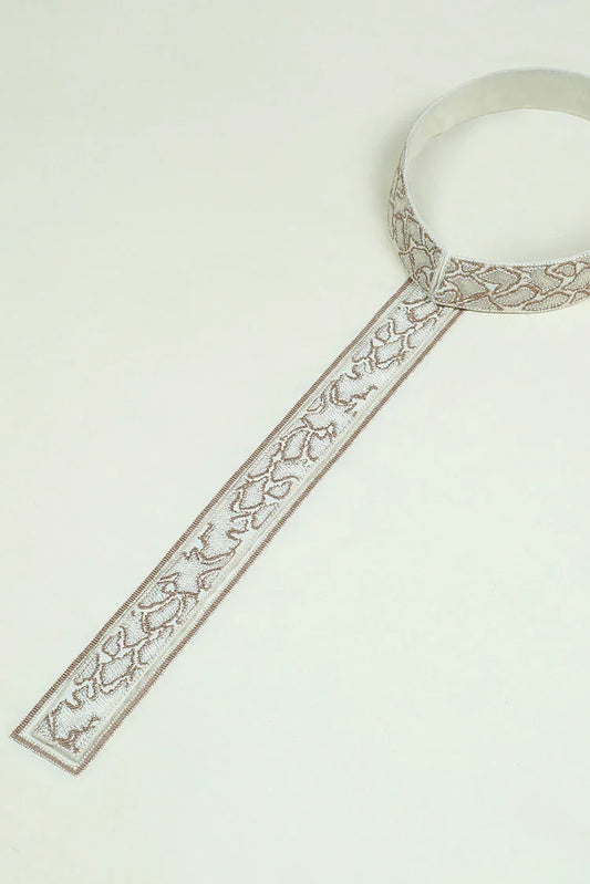 Picture of Fabrich - Men's Unstitch Multi-Colored Embroidered Kameez Shalwar - Cream - Available at Raja Sahib