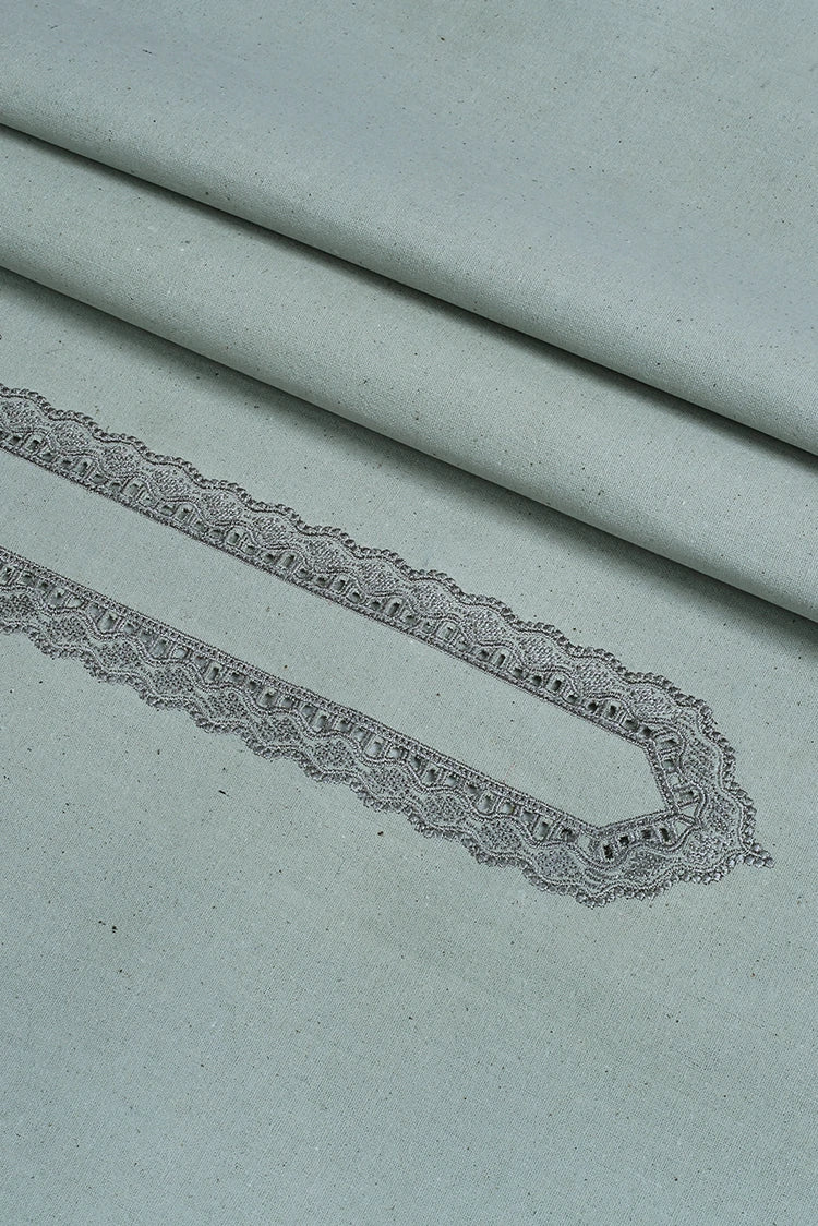 Picture of Fabrich - Men's Unstitch Embroidered Khaddar Cutwork - Nyanza - Available at Raja Sahib