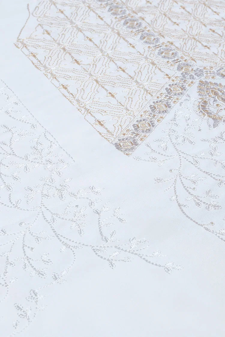Picture of Fabrich - Men's Embroidered Kameez Shalwar - Off-White - Available at Raja Sahib