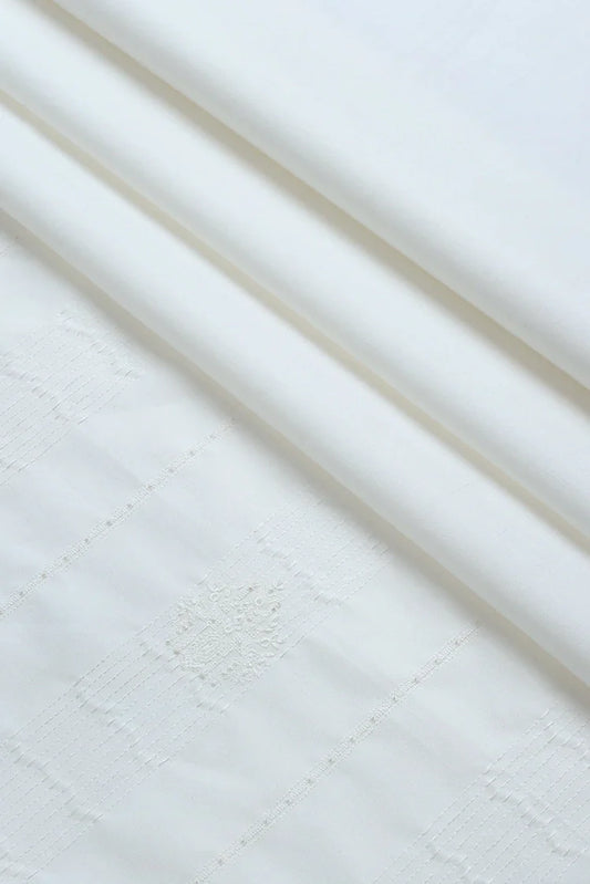 Fabrich - Men's Unstitch Allover Cotton-Thread - off-White