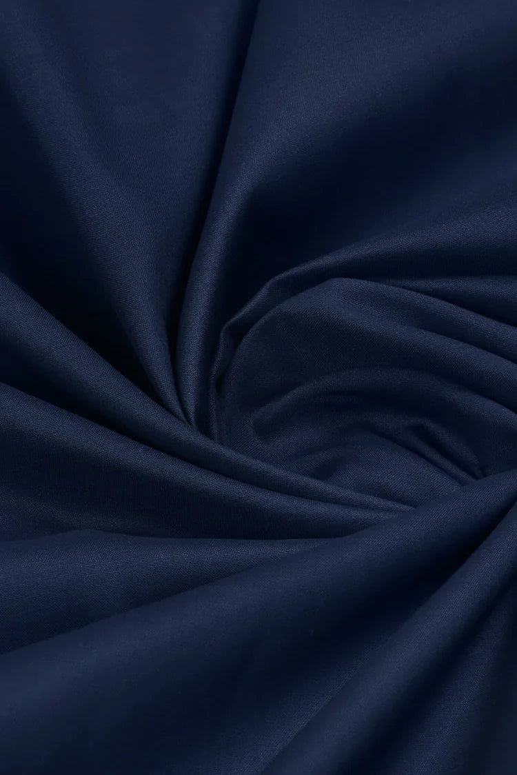 Picture of Fabrich - Men's Unstitch Swiss Fine Cotton Kameez Shalwar - Navy - Available at Raja Sahib