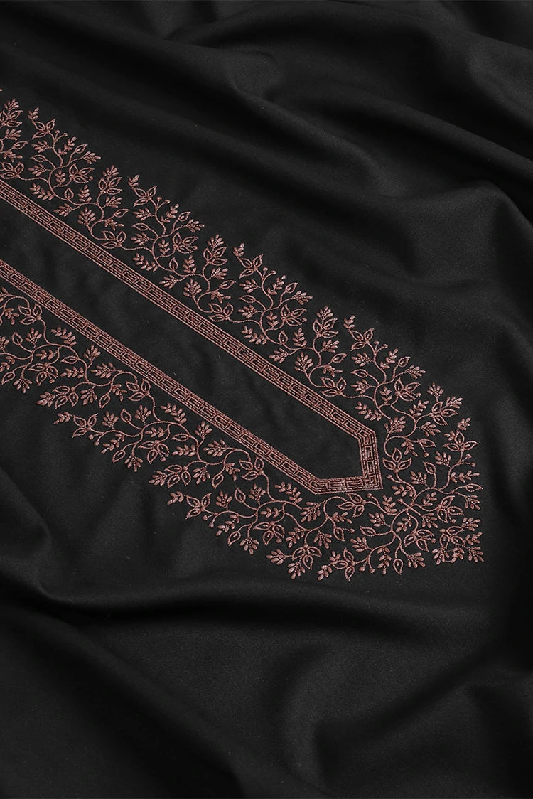 Picture of Fabrich - Black Floral Kashmiri Embroidered Kameez Shalwar - Available at Raja Sahib
