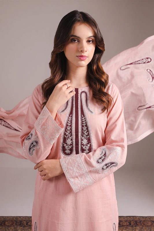 Picture of Gulle Eida - 3 Piece Kurta Set - Zeerak - Available at Raja Sahib