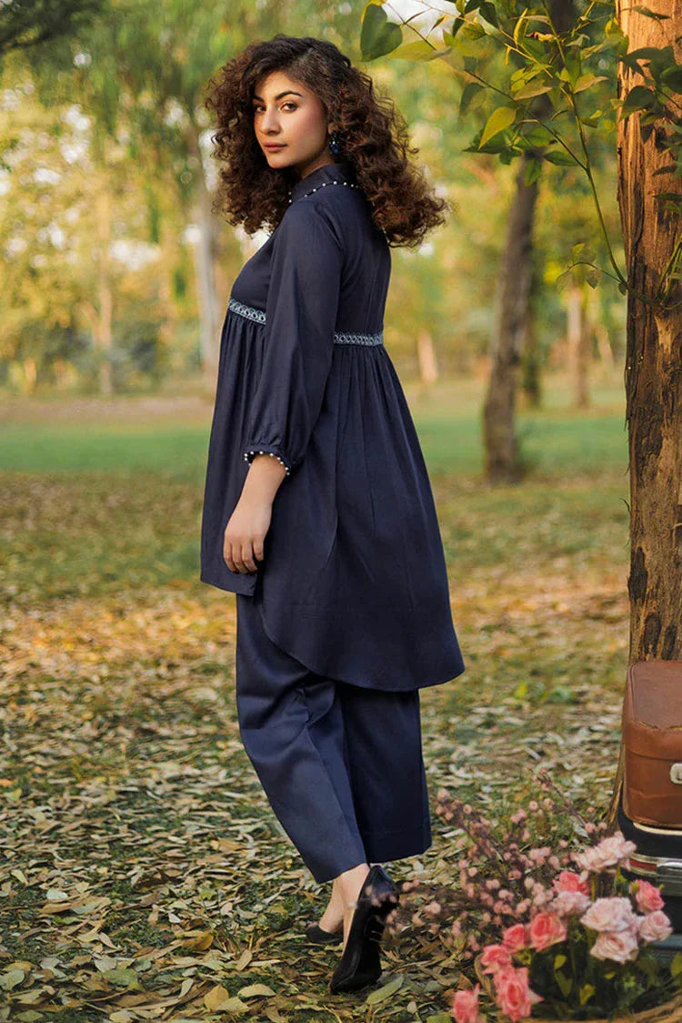 Picture of Hada - Threaded Tales - Dark Azure - Available at Raja Sahib