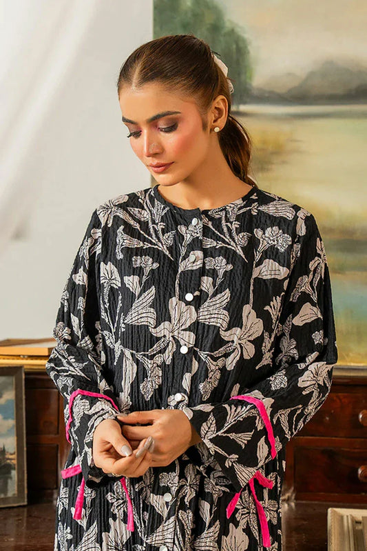 Picture of Hada - Celestial Bloom - Co-Ord Set - Ink Blossom - Available at Raja Sahib