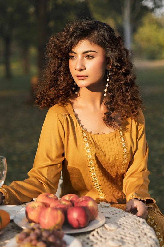 Picture of Hada - Threaded Tales - Amber - Available at Raja Sahib