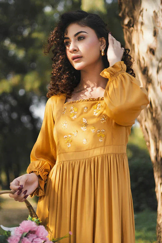 Picture of Hada - Threaded Tales - Goldenrod - Available at Raja Sahib