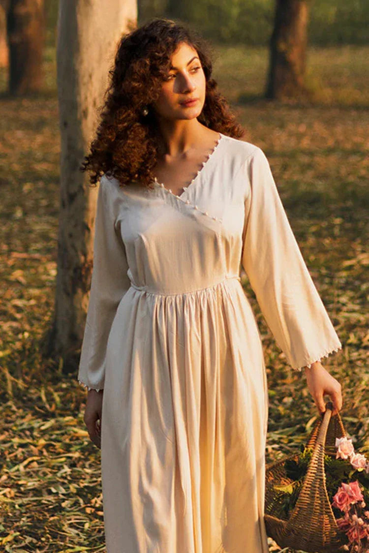 Picture of Hada - Threaded Tales - Ivory - Available at Raja Sahib