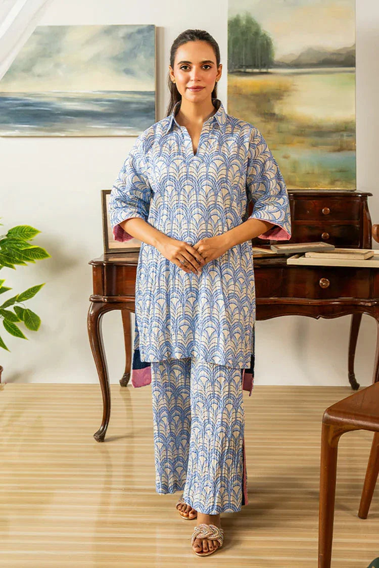 Picture of Hada - Celestial Bloom - Co-Ord Set - Loomed Light - Available at Raja Sahib