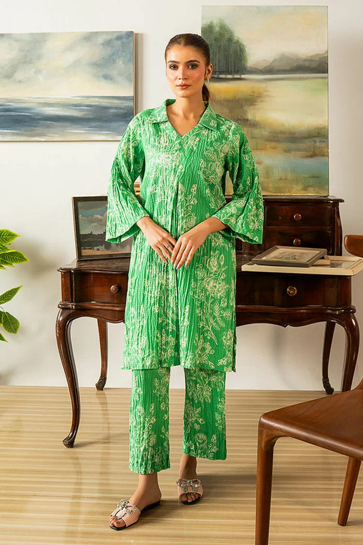 Picture of Hada - Celestial Bloom - Co-Ord Set - Ever Green - Available at Raja Sahib