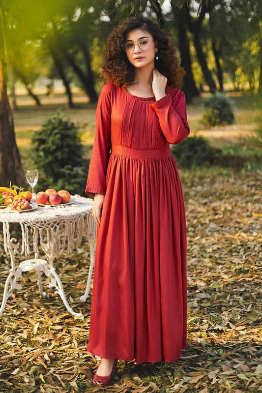 Picture of Hada - Threaded Tales - Crimson - Available at Raja Sahib