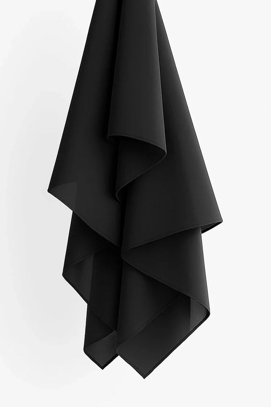 Picture of Divinely Crafted - Hijab Chiffon - Black - Available at Raja Sahib