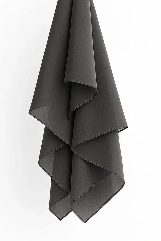 Picture of Divinely Crafted - Hijab Chiffon - Grey - Available at Raja Sahib