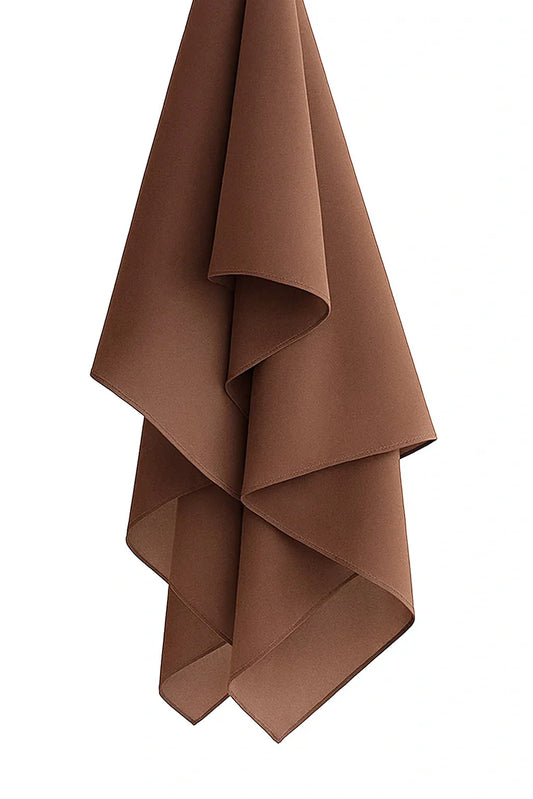 Picture of Divinely Crafted - Hijab Chiffon - Dark Brown - Available at Raja Sahib