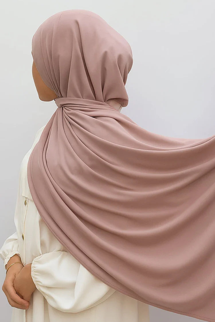 Picture of Divinely Crafted - Hijab Chiffon - Pink - Available at Raja Sahib
