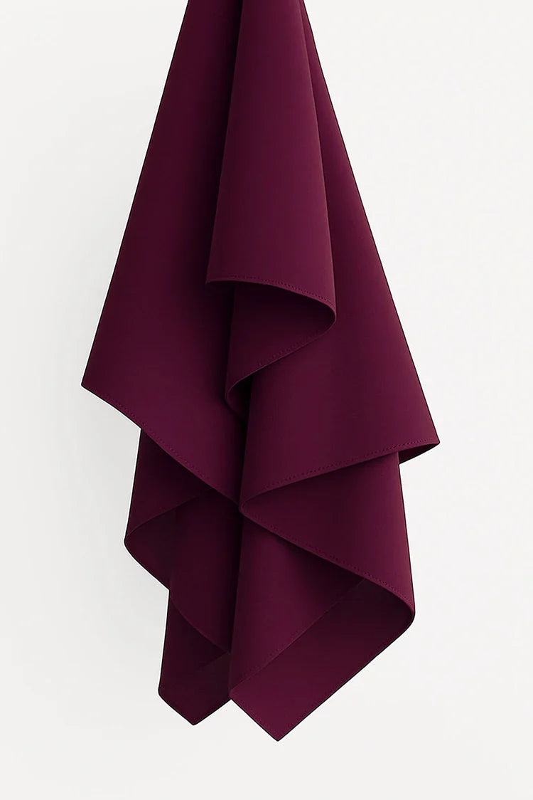 Picture of Divinely Crafted - Hijab Chiffon - Plum - Available at Raja Sahib