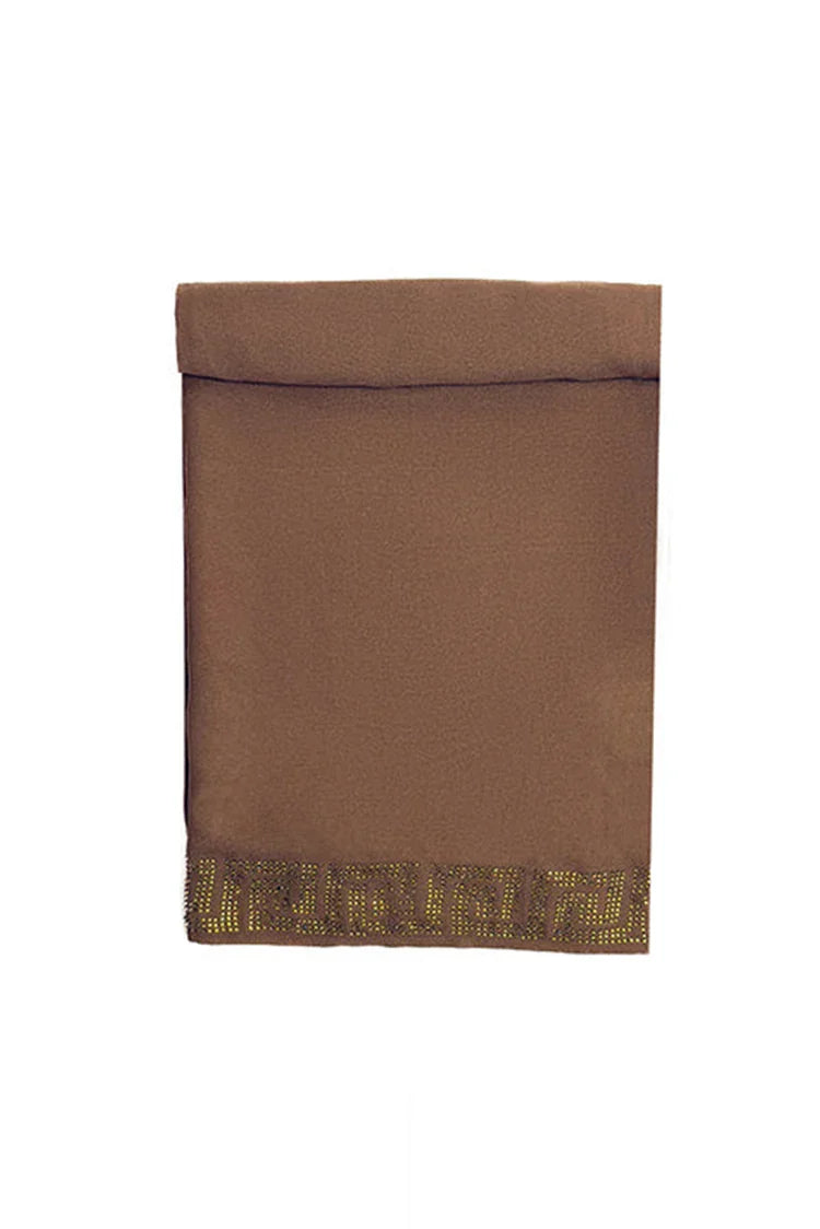 Picture of Divinely Crafted - Women Hijab Shawl - Brown - Available at Raja Sahib