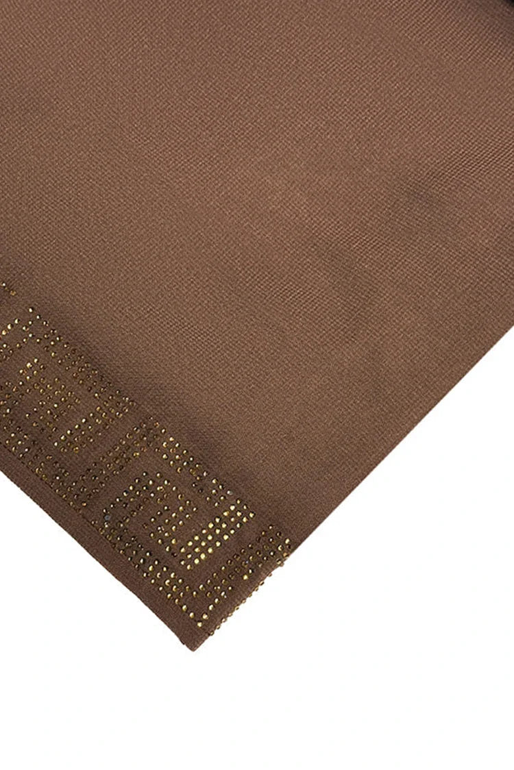 Picture of Divinely Crafted - Women Hijab Shawl - Brown - Available at Raja Sahib