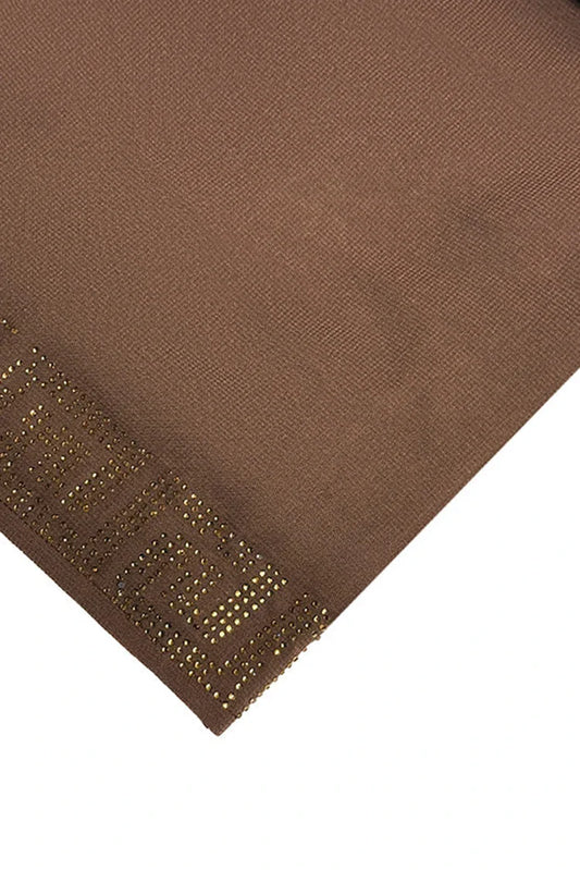Picture of Divinely Crafted - Women Hijab Shawl - Brown - Available at Raja Sahib
