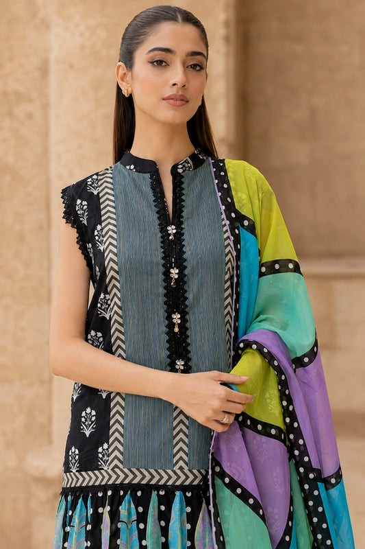 Picture of Kleren - Digital Printed Lawn - H-12 - Unstitched - Available at Raja Sahib