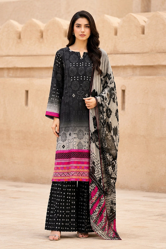 Kleren - Digital Printed Lawn - H-14 - Unstitched