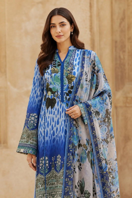 Picture of Kleren - Digital Printed Lawn - H-15 - Unstitched - Available at Raja Sahib