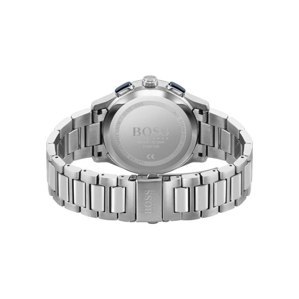 Picture of Hugo Boss Peak Silver Stainless Steel Blue Dial Chronograph Quartz Watch For Gents - Hugo Boss 1513763 - Available at Raja Sahib