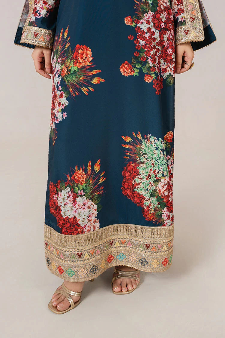 Picture of Stitch Vibes - Teal Bloom - Available at Raja Sahib