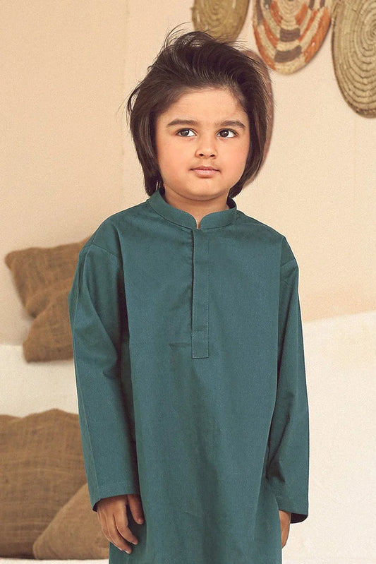 Picture of Istor - Stitched - Kids Kurta - Green - IST-105 - Available at Raja Sahib