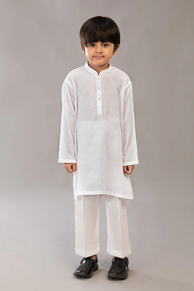 Picture of Istor - Stitched - Kids Kurta - White - IST-107 - Available at Raja Sahib