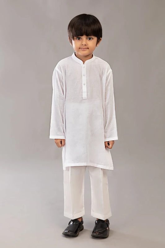 Picture of Istor - Stitched - Kids Kurta - White - IST-107 - Available at Raja Sahib