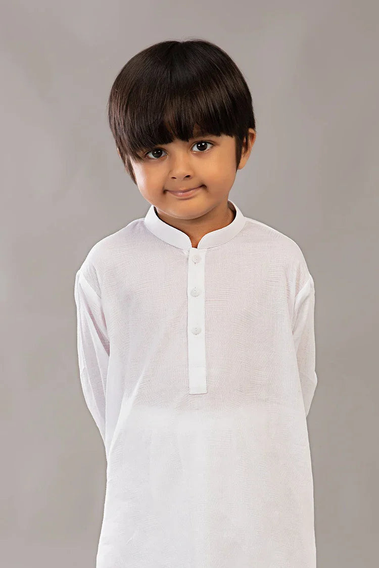 Picture of Istor - Stitched - Kids Kurta - White - IST-107 - Available at Raja Sahib