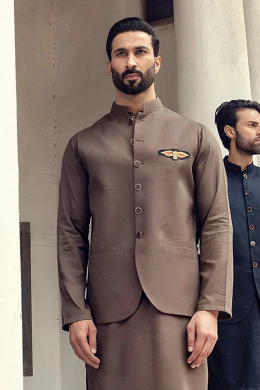 Picture of Istor - Waistcoat - Cardoba - Camel - IST-71 - Available at Raja Sahib