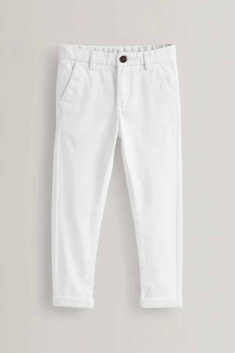 Picture of Ixample - White Chino Trouser - Available at Raja Sahib