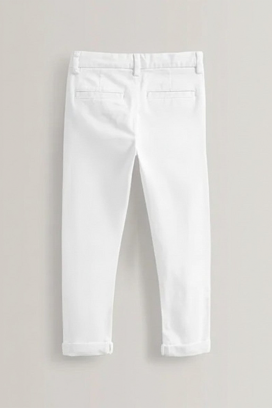 Ixample - White Chino Trouser