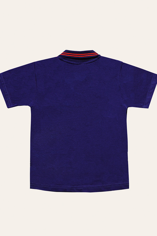 Picture of Ixample - Red Navy Fashion Polo - Available at Raja Sahib