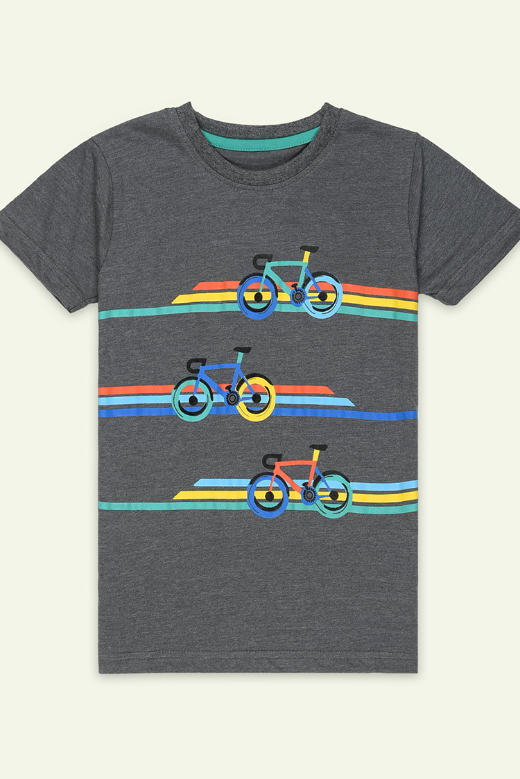 Picture of Ixample - Dark Grey Bicycle Tshirt - Available at Raja Sahib