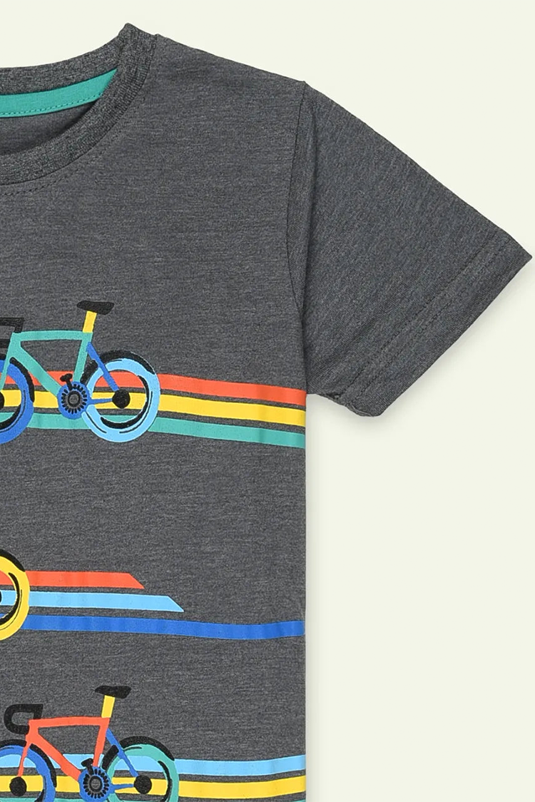 Picture of Ixample - Dark Grey Bicycle Tshirt - Available at Raja Sahib