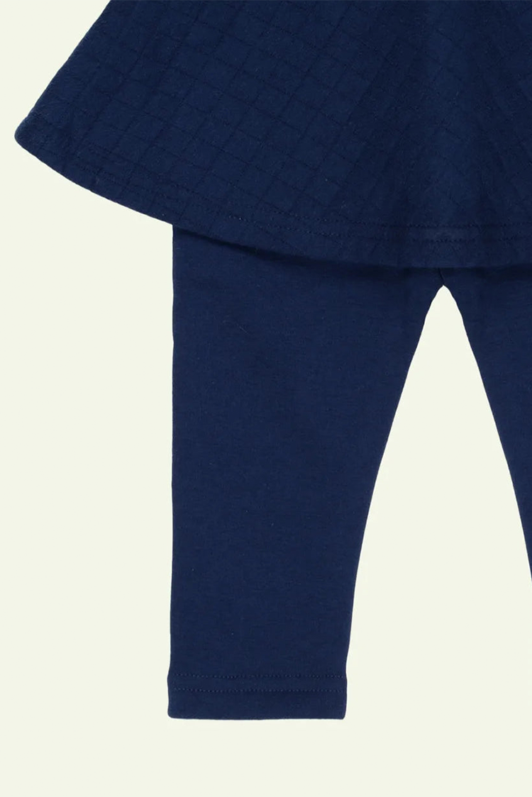 Picture of Ixample - Navy Fleece Trouser with Skirt - Available at Raja Sahib