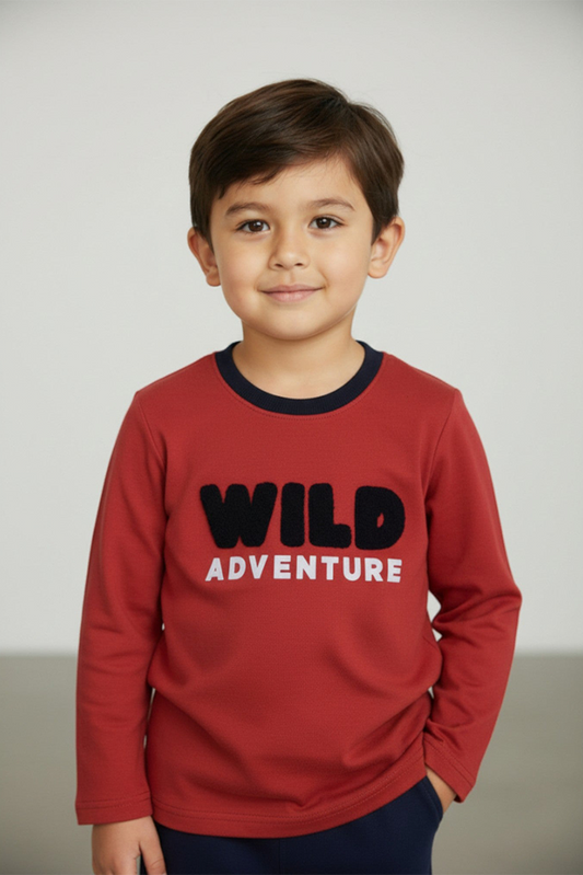 Ixample - Wild Chenille Embroidered French Terry Tshirt